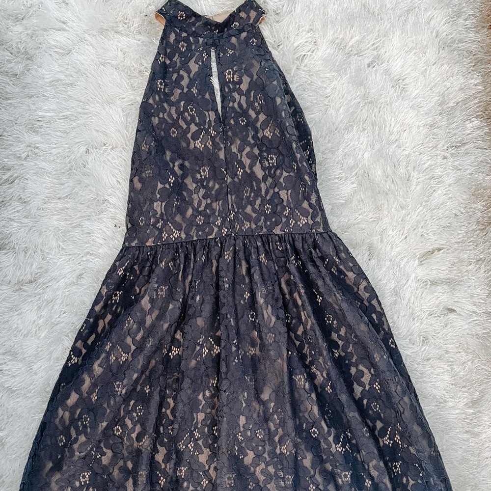 Size Small Womens J.O.A Blue and Nude Cocktail Dress